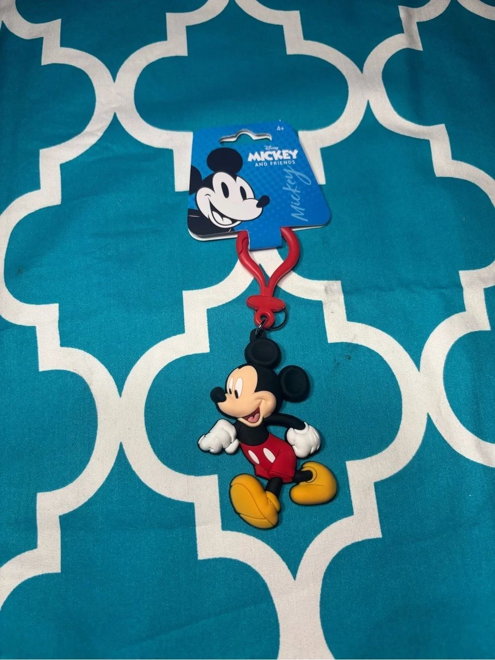 New Disney Mickey Mouse Keychain Bag Charm - Classic Colors